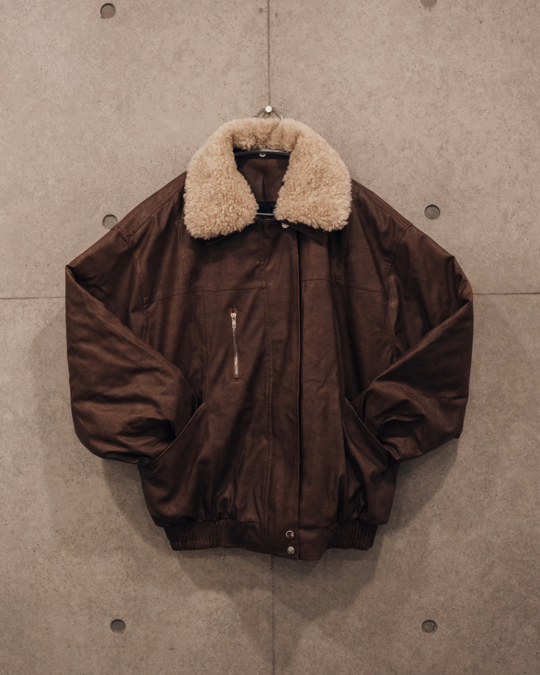 即納】ボア襟ブラウンレザージャケット KA0092 – YOLO（ヨロ