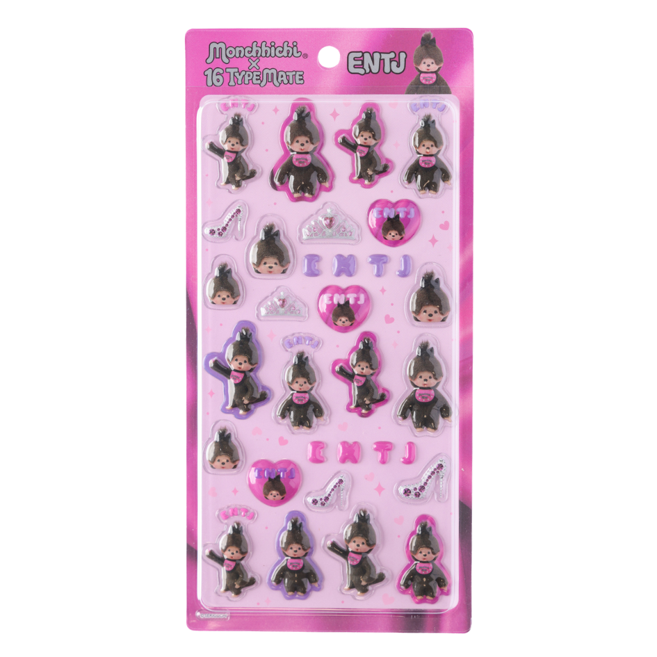 16TYPEMATE×monchhichi ちゅるきゅんシール/ENTJ – 16 TYPE MATE