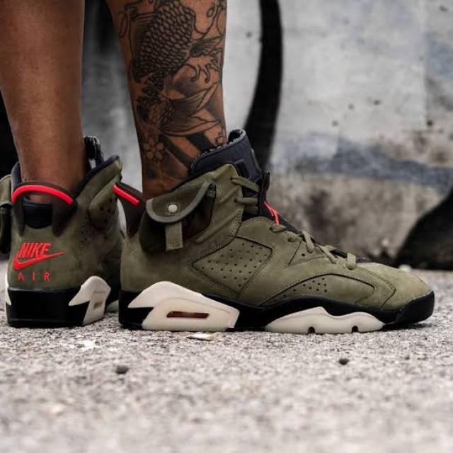 Travis Scott x Air Jordan 6 Medium Olive | Kixify Marketplace