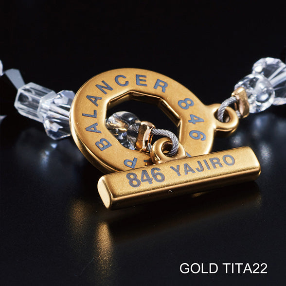 スポーツネックレス〕4シリーズ ネックレス GOLD TITA22【BLACK