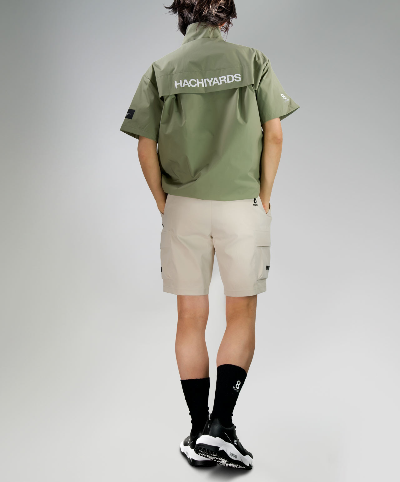 8YARDS / Men's SideTuck Half Sleeve Blouson