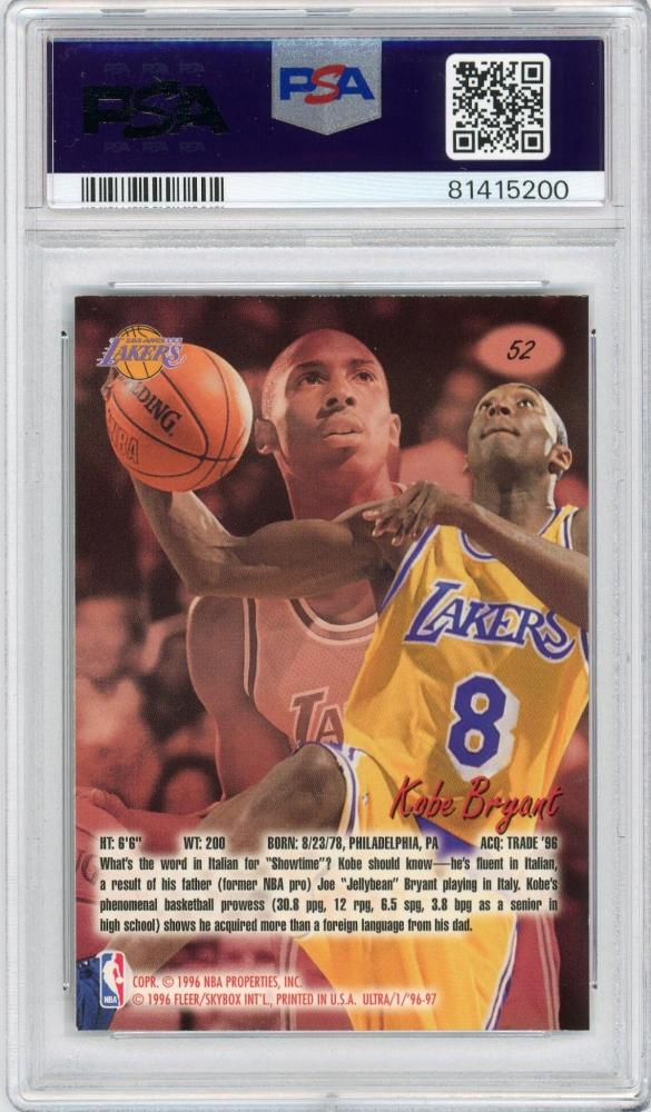 ミントモール / MINT 札幌店 / 1996-97 Ultra Kobe Bryant RC #52