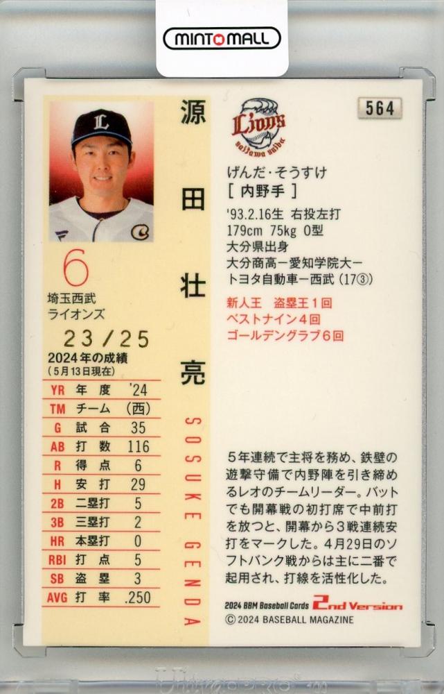 ミントモール / MINT 新宿店 / 2024 BBM 2nd Version 源田壮亮