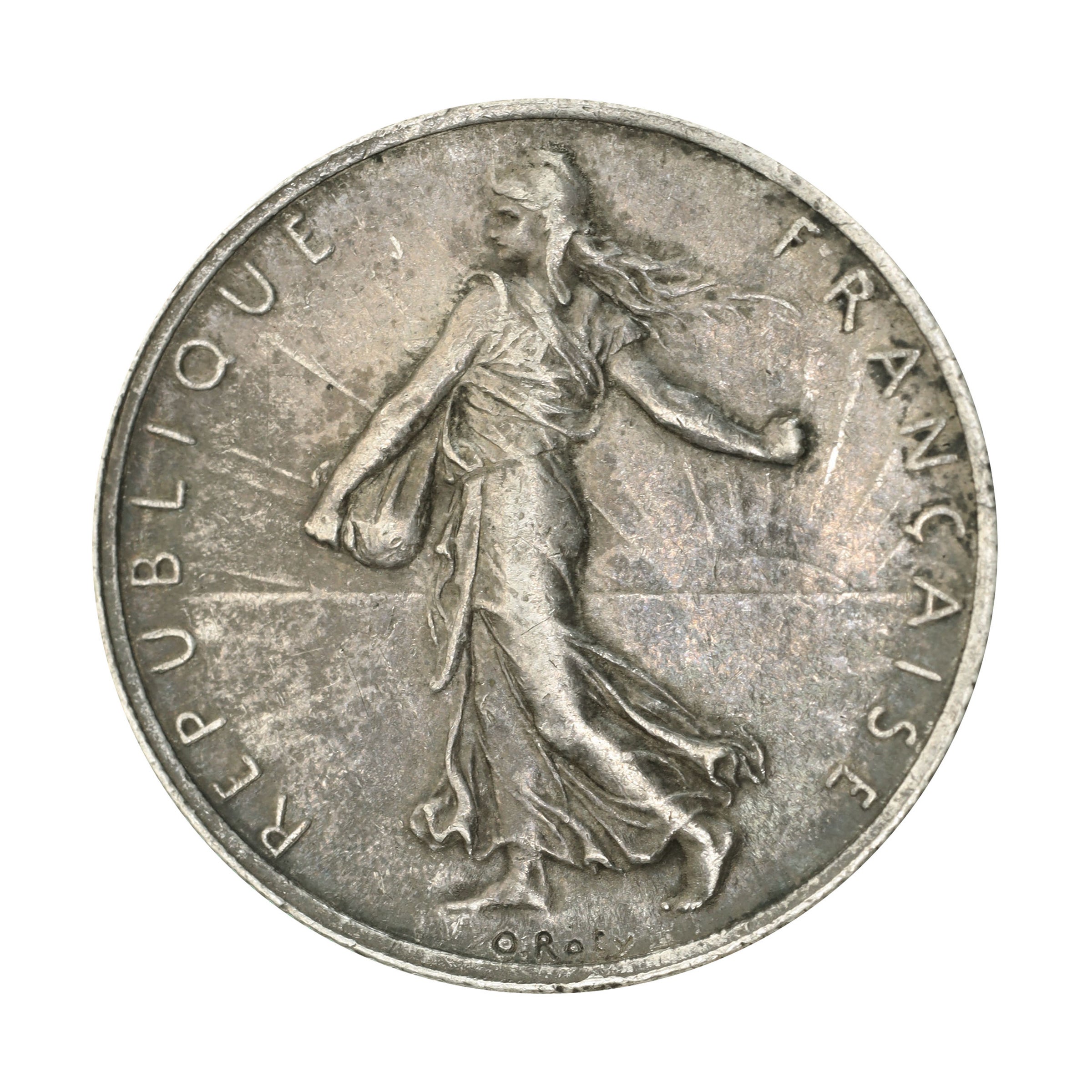 フランス 1918年 2フラン 銀貨 France 2 Francs silver | コレクション