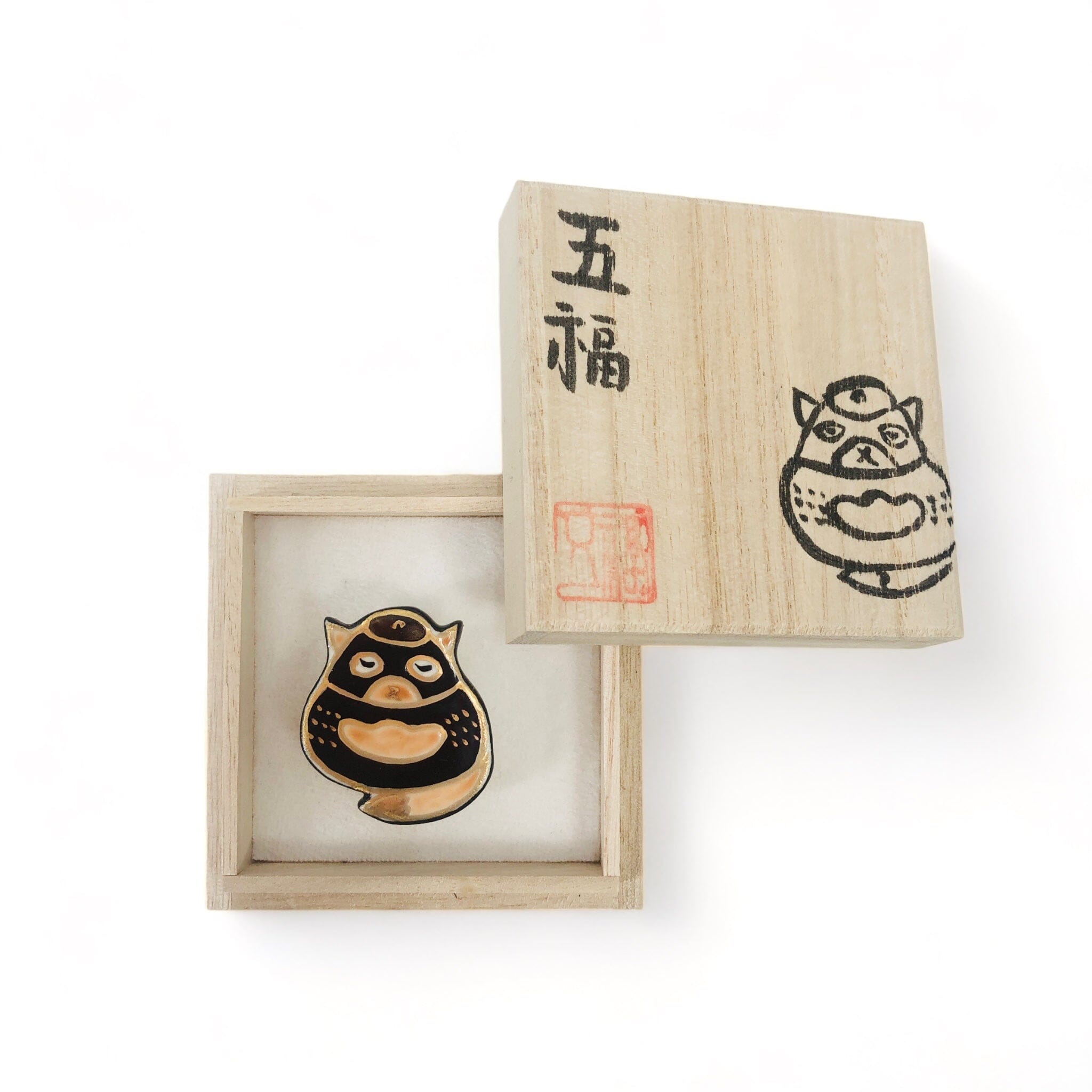 GO!FUKU五福 帯留 分福茶釜 – 一六八堂 irohado