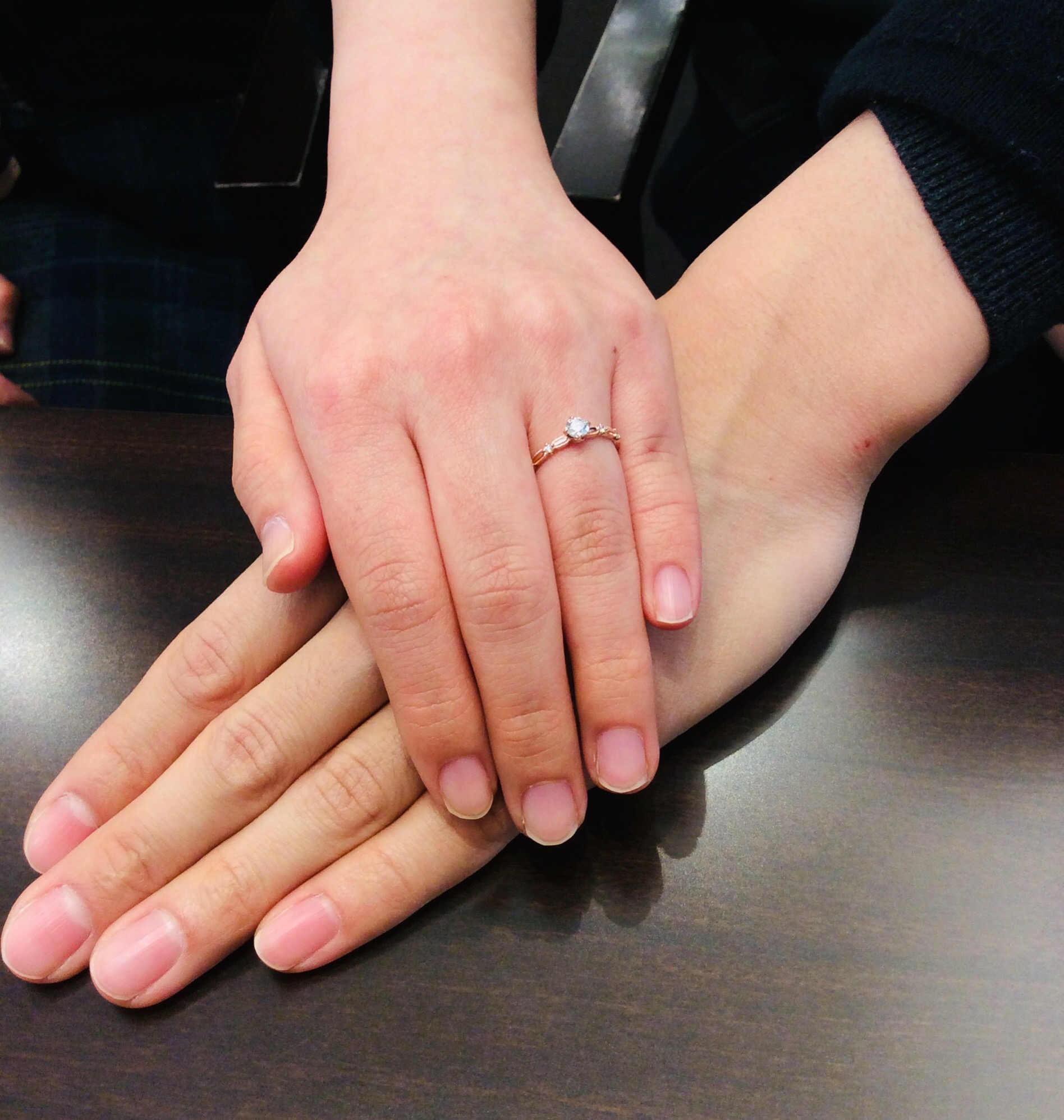 ルシエの婚約指輪「クロシェ」をご成約いただきました/燕市T様＆S様