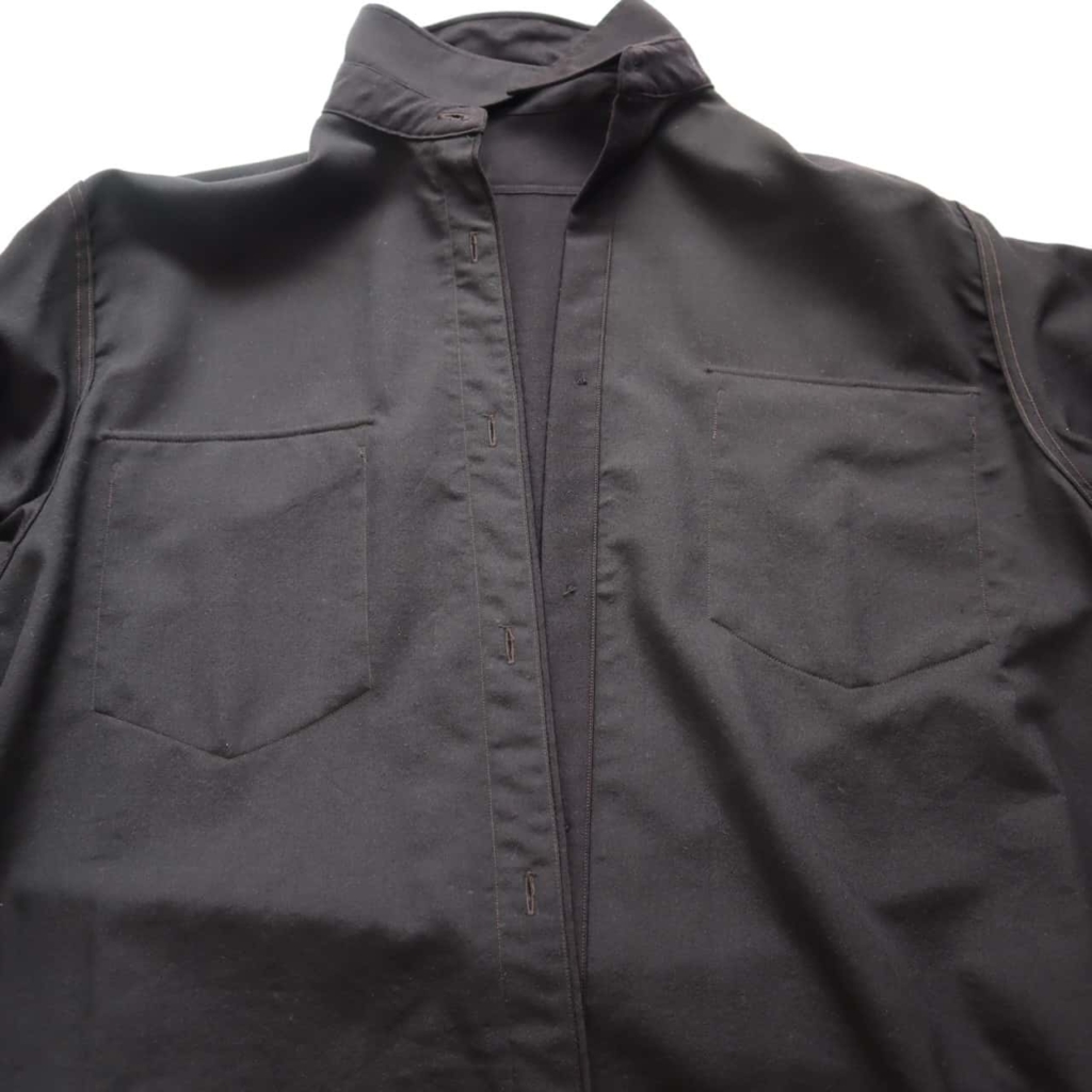 comoli【コモリ】22awウールモールスキンワークシャツレビュー！ | F