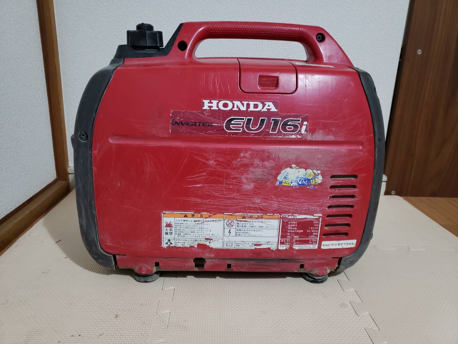 ドロドロの中古発電機 HONDA EU16i 分解整備 部品交換に挑戦