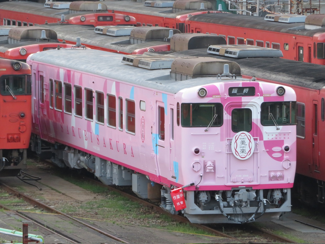JR西】キハ40-2049「SAKU美SAKU楽」ラッピングされる |2nd-train鉄道