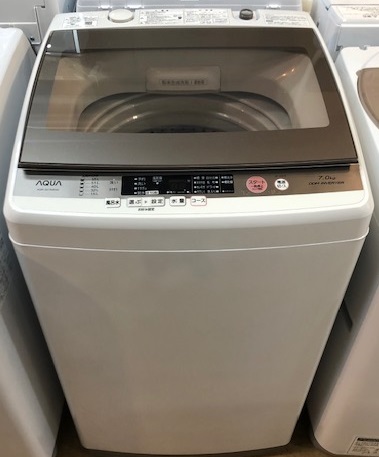 2017年製 アクア 全自動洗濯機 AQW-GV700E(W) | 中古家電と中古家具