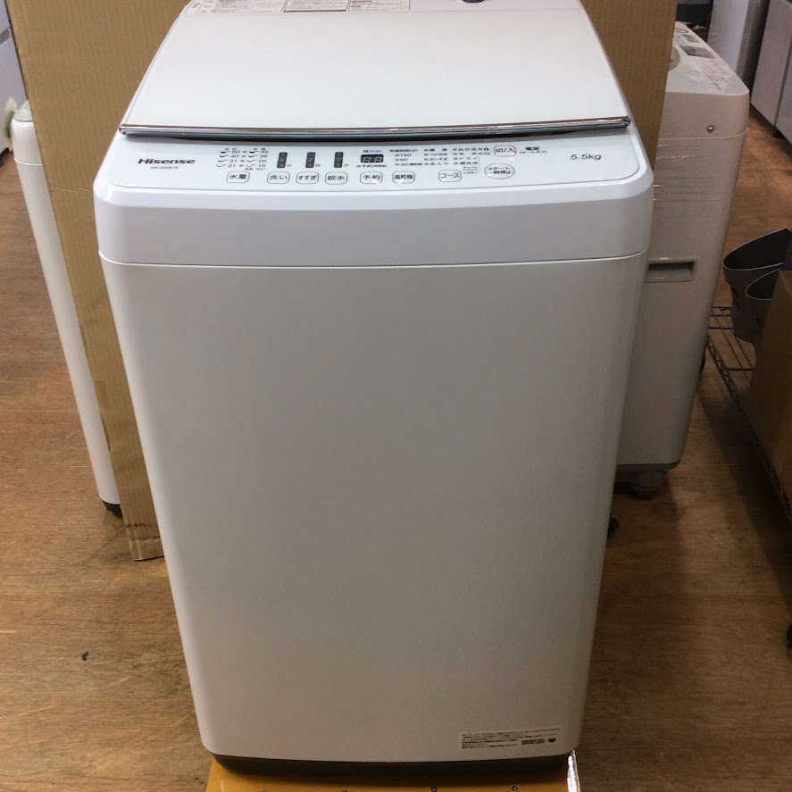 5KM以内配送無料 2021年式5.5KGハイセンス全自動洗濯機HW-E5504