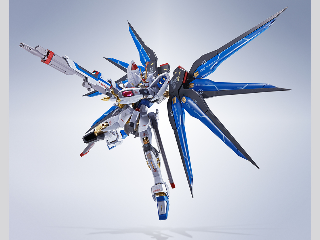 ロボット BANDAI L BUILD STRIKE FREEDOM GUNDAM Metal Robot Tamashii ZGMF-X20A Strike Freedom Gundam