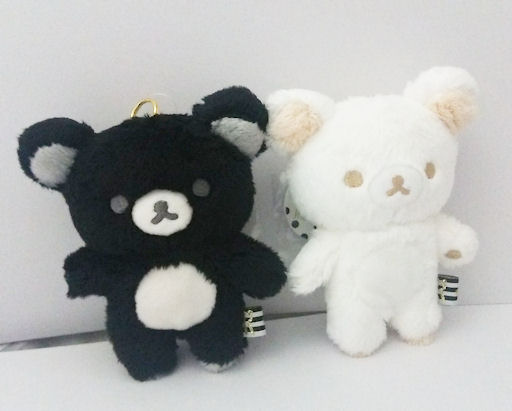 161002 モノクロラックマ ぬいぐるみキーホルダー《ゆうパケットNG