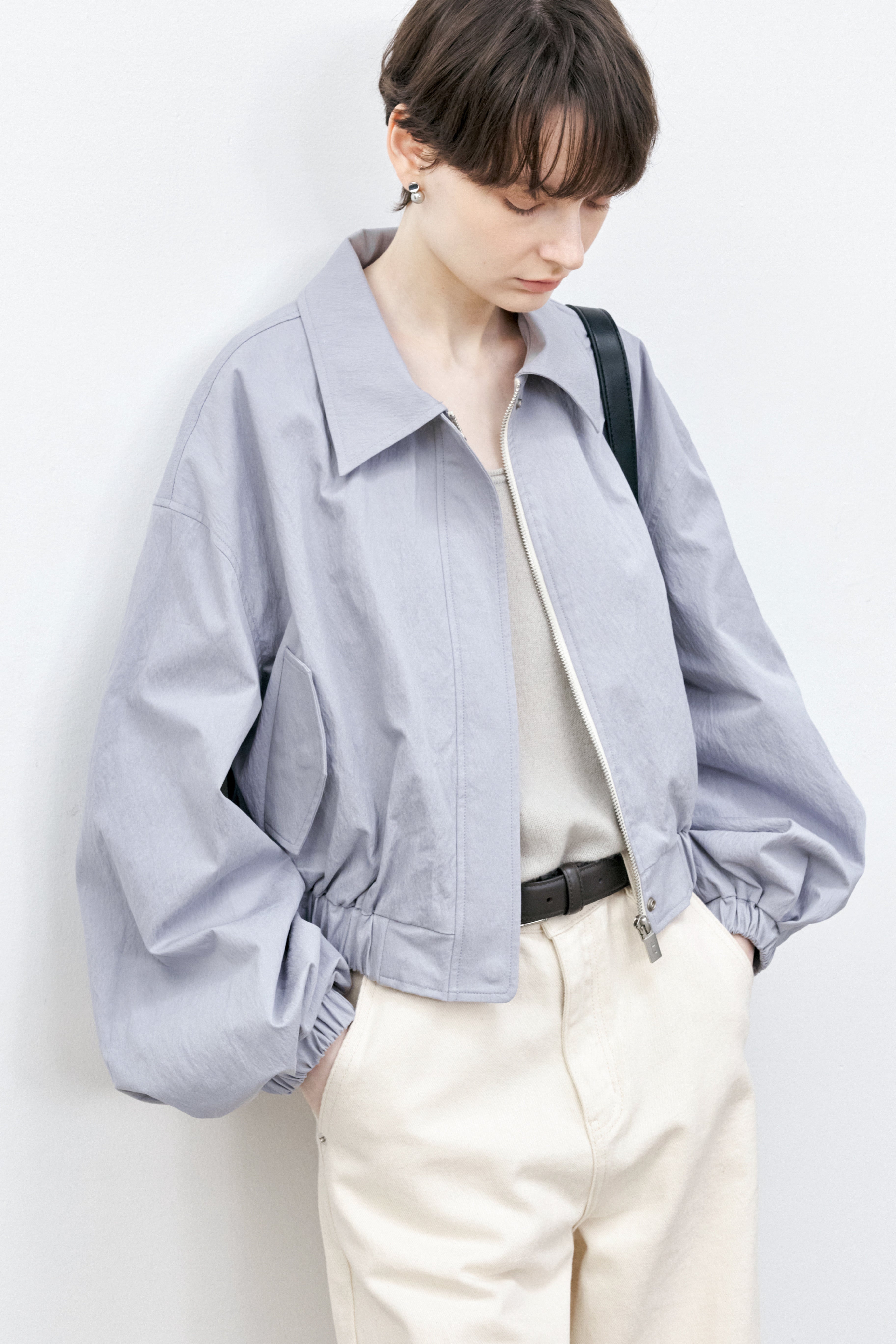 ZIP BALLOON SHORT BLOUSON / ジップバルーンショートブルゾン