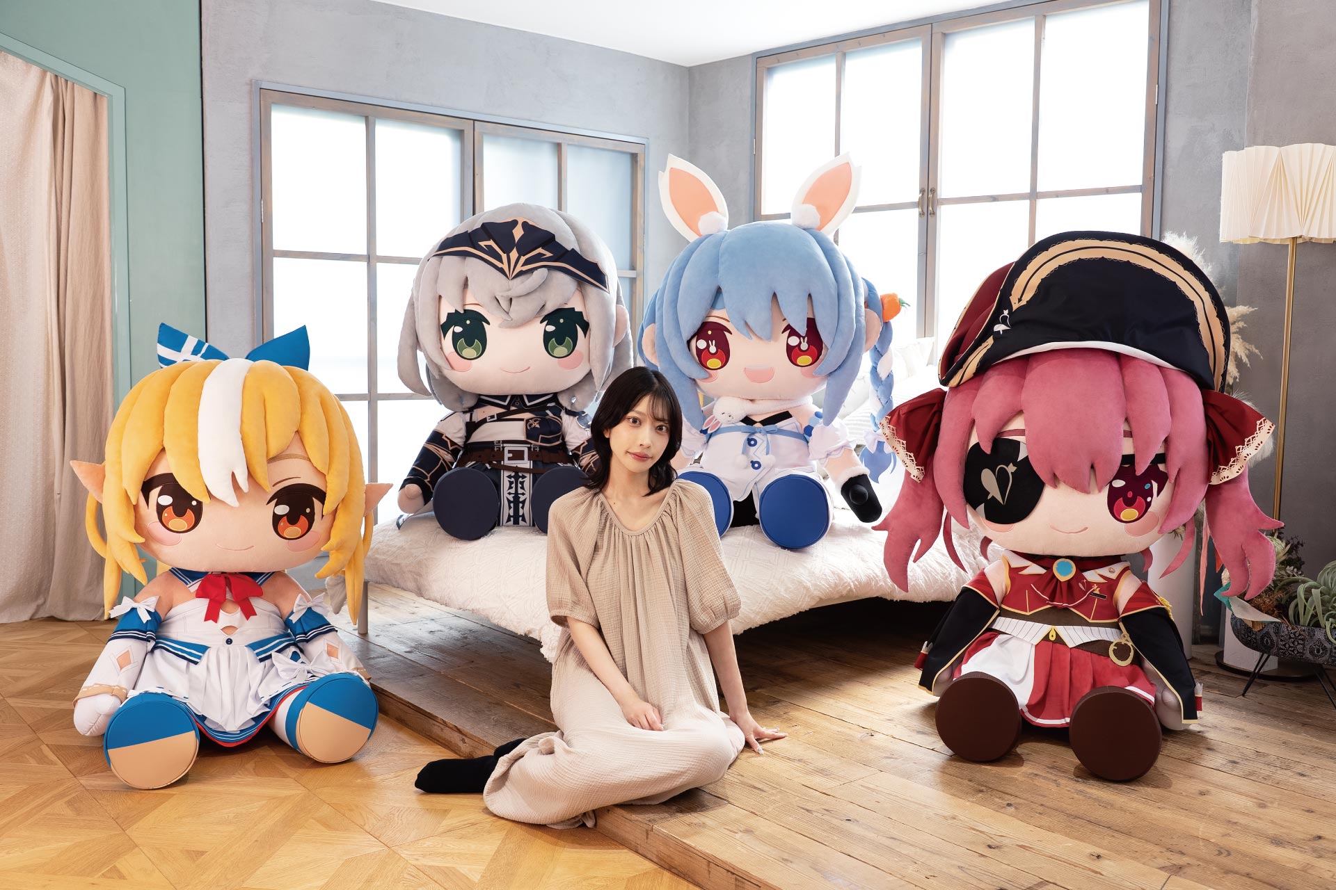 どきゅーと ホロライブプロダクション 超特大ぬいぐるみ 白銀ノエル