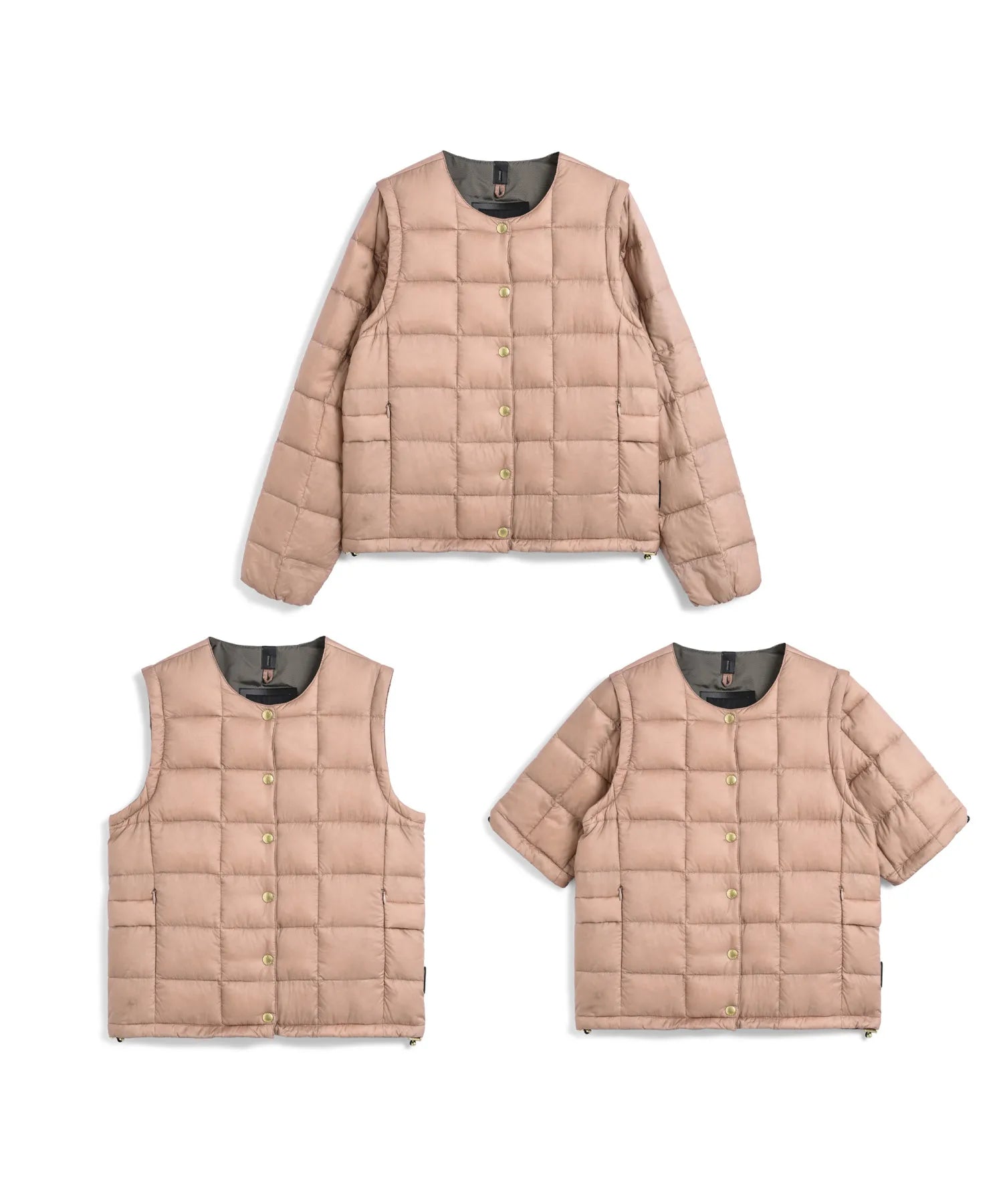 WOMEN】”クルーネック” インナーダウンセット（DNX TEXTILE）(EX-W04A