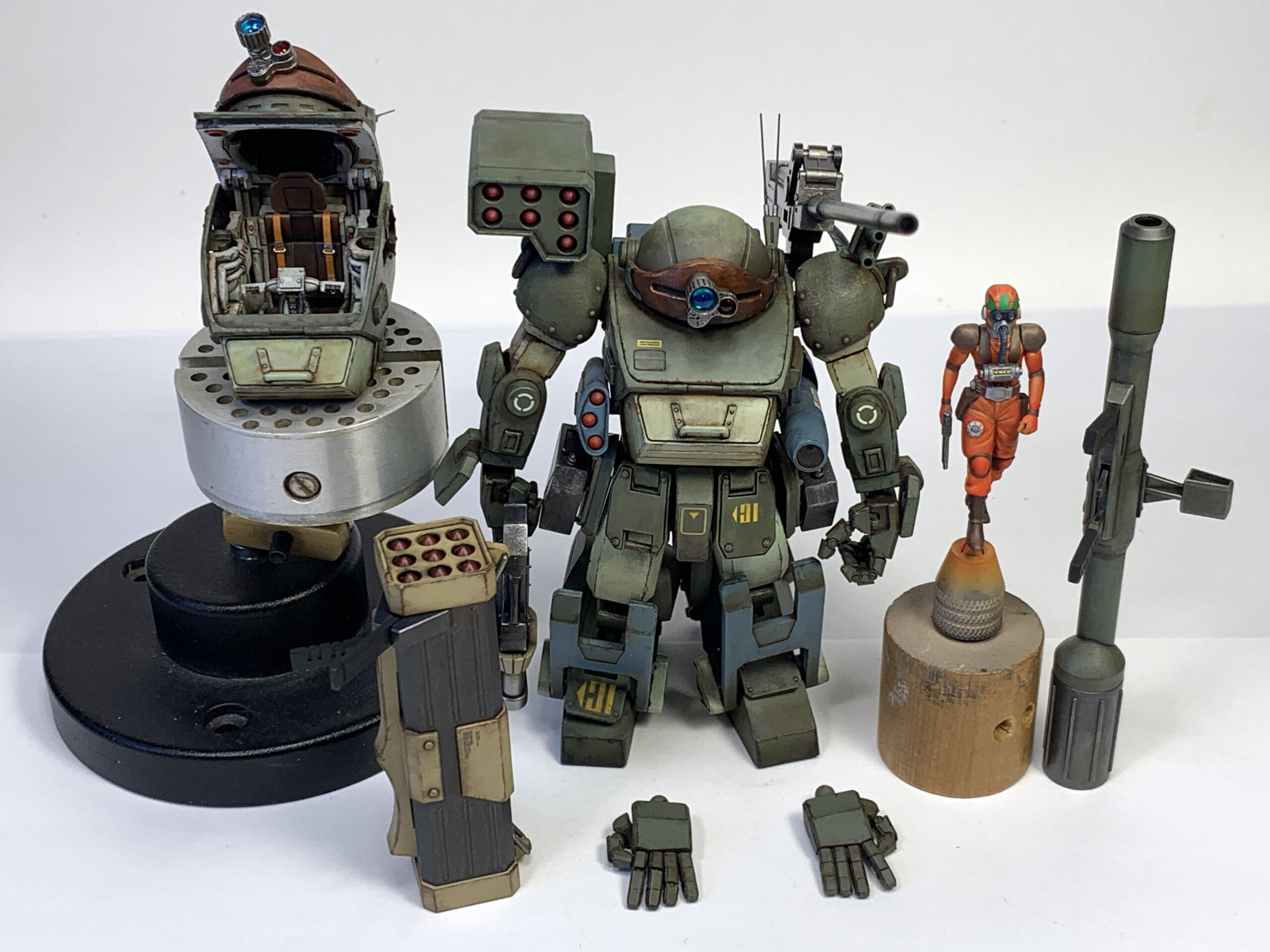 装甲騎兵ボトムズHGバーグラリードッグ.スコープドッグ【バンダイHG