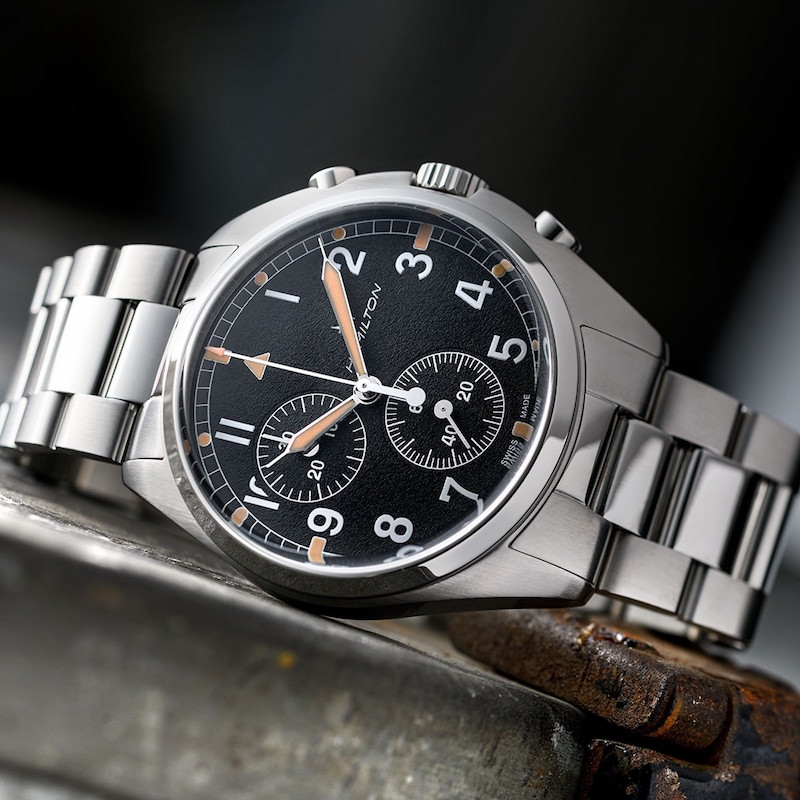 安全なハミルトン カーキ パイロット パイオニア クロノ H76522131