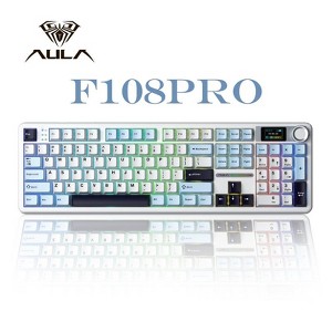 AULA F108 Pro, 104-Key Wireless Hot Swappable Mechanical Gaming