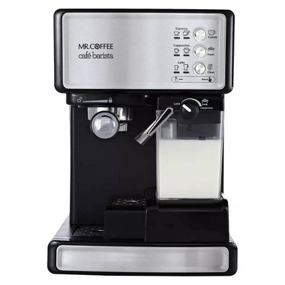 Mr. Coffee Programmable Espresso, Cappuccino, Coffee Maker with
