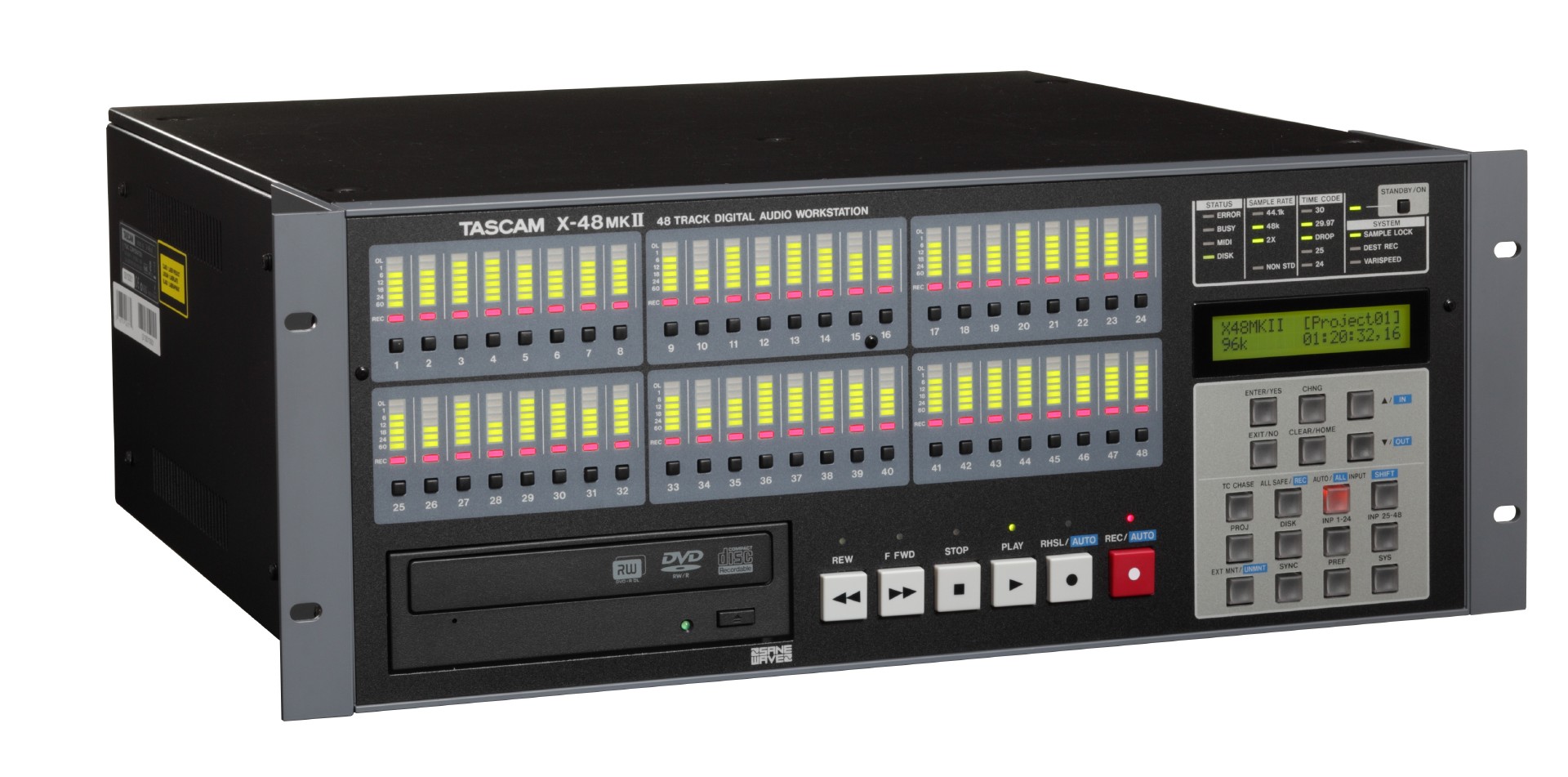 X-48MKII | 48-Track Hybrid Hard Disk Workstation | TASCAM - United