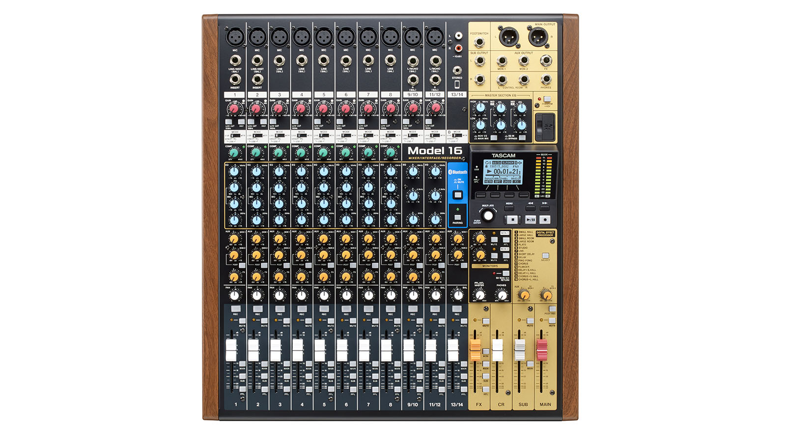 Model 16 | 16トラックライブレコーディングミキサー / USBオーディオ