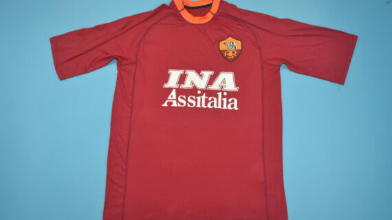 AS Roma 2000–2001 Home Retro Jersey – Scudetto Winners [Free Shipping]