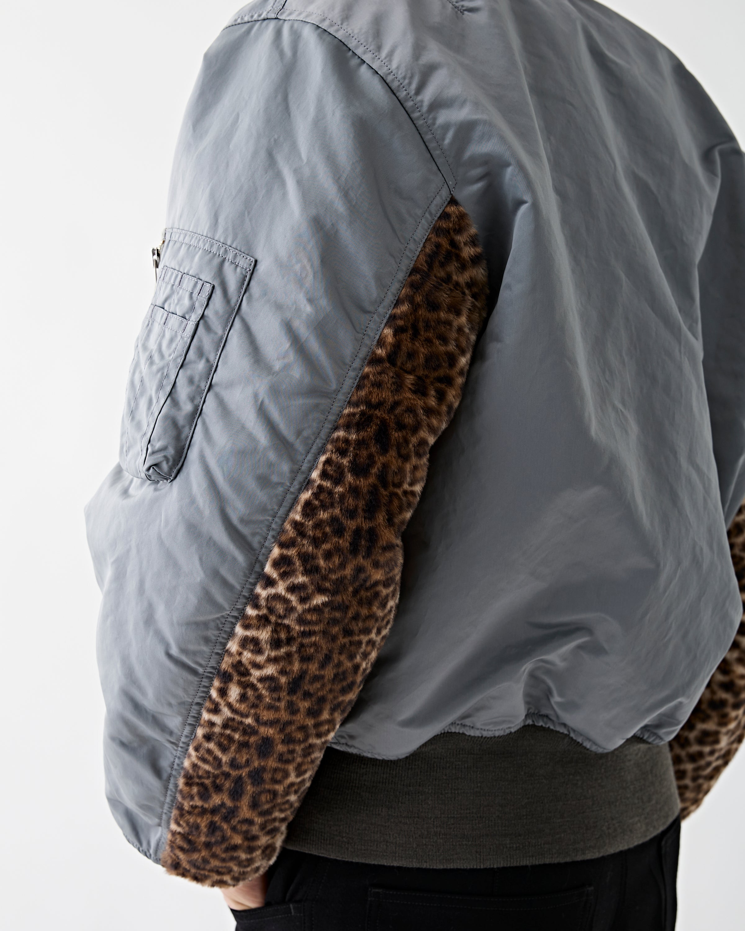 Wacko Maria – MA-1 Flight Jacket Grey – Tenue de Nîmes