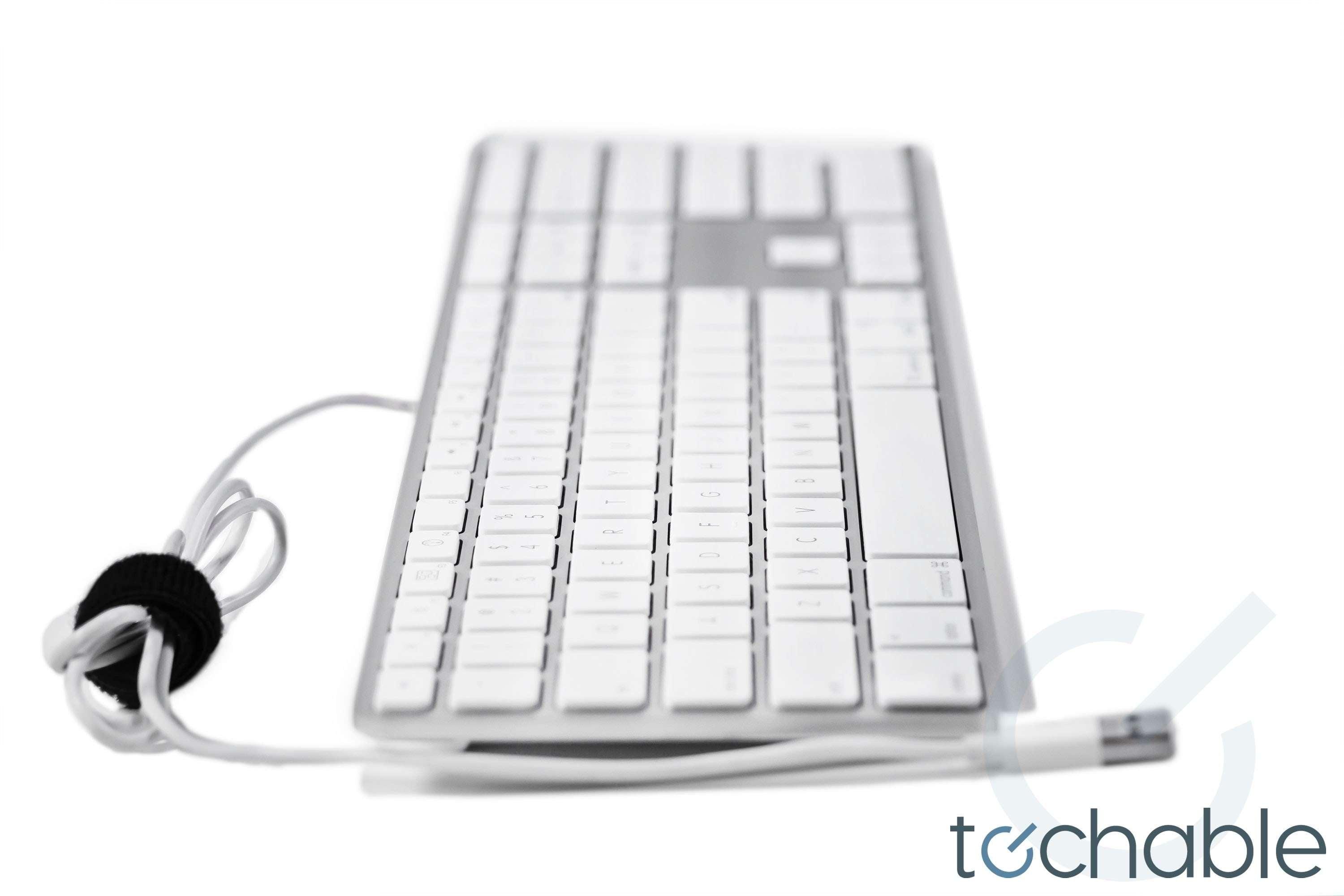 Refurbished & Used Apple A1243 Wired Aluminum Keyboard with USB