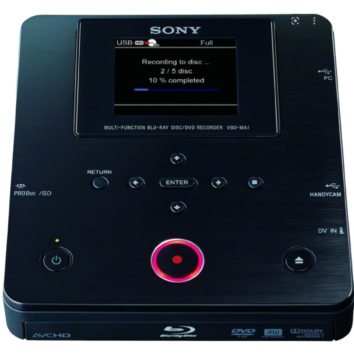 Sony Blu-ray Recorder VBD-MA1 Blu-ray Disc DVD Recorder – TekRevolt