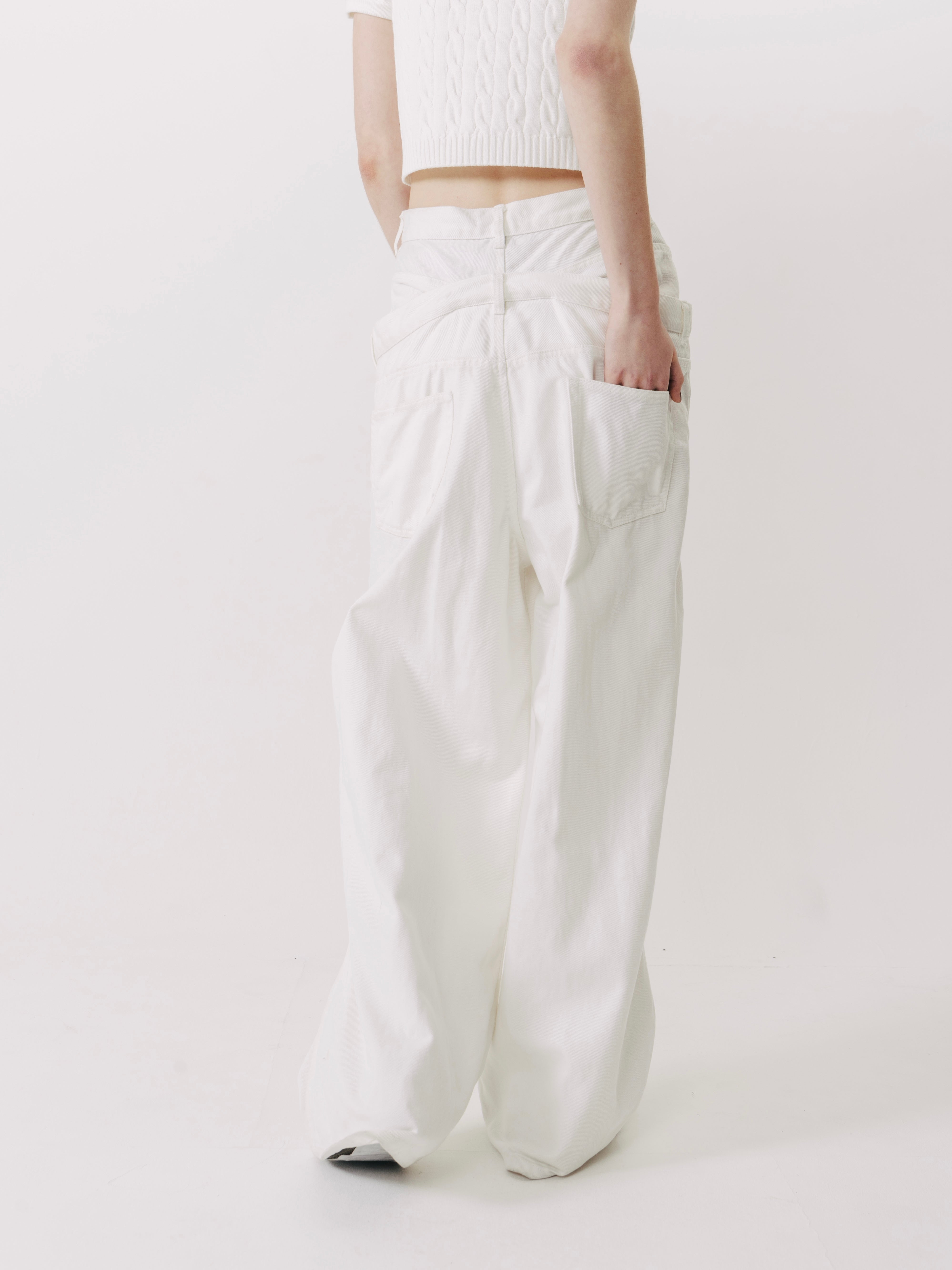 Lexington Double Belt Denim Pants – THE TOÉ