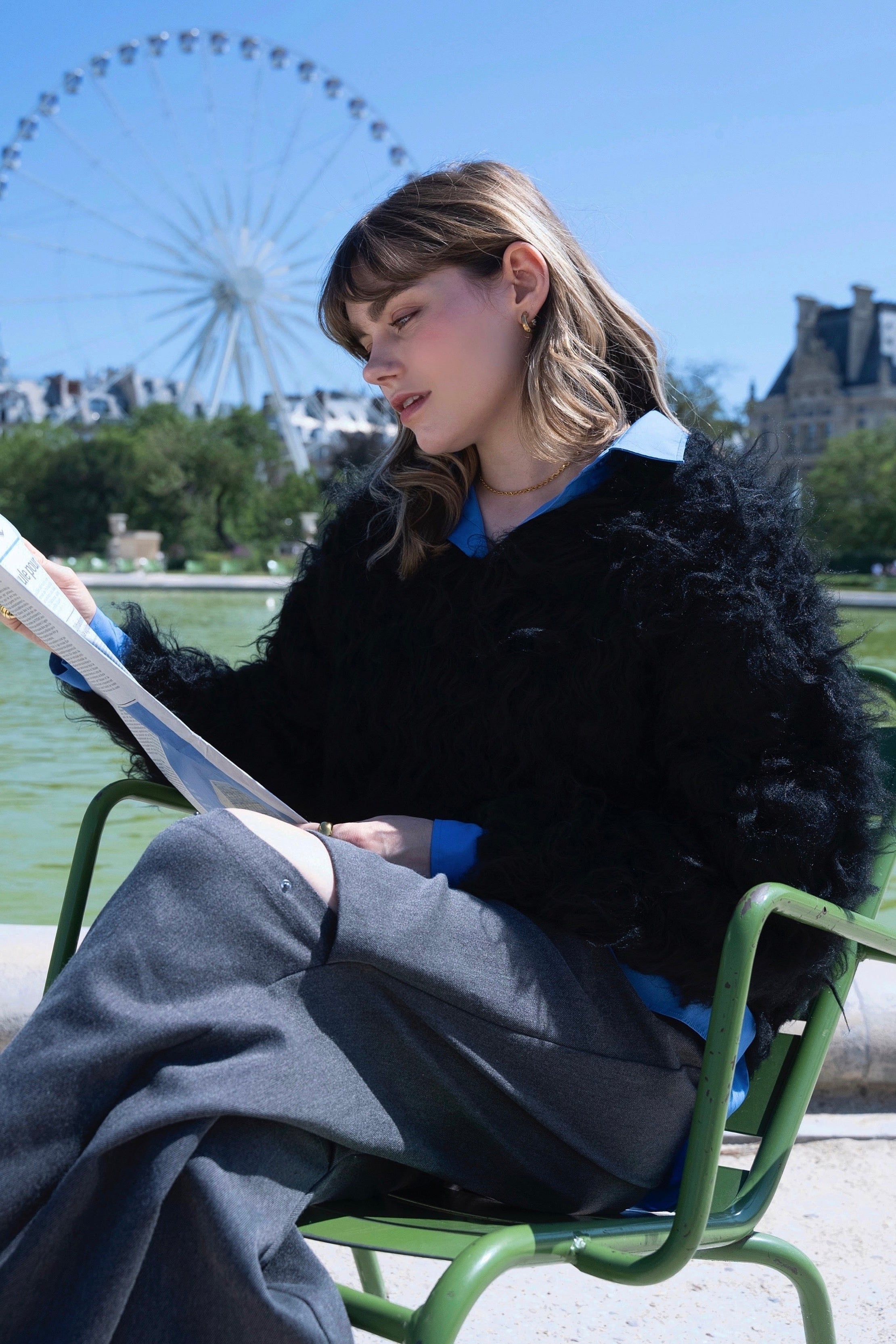 Pigalle shaggy Vneck knit – THE TOÉ