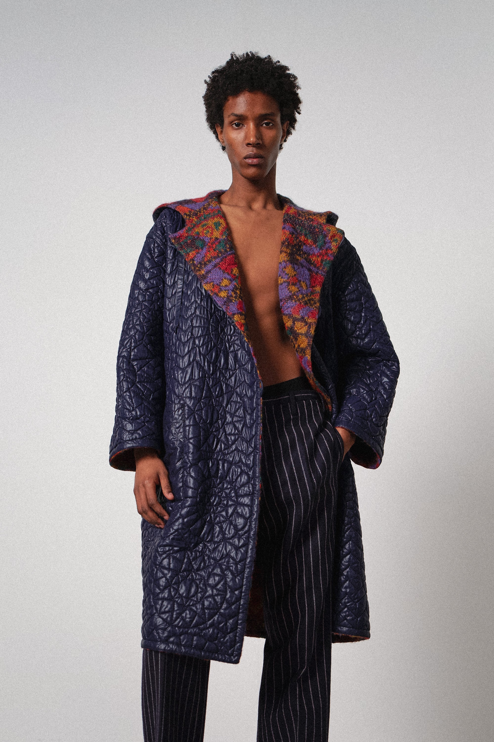 Missoni Reversible Mohair Coat with Hood – Stylish & Versatile | WILDE