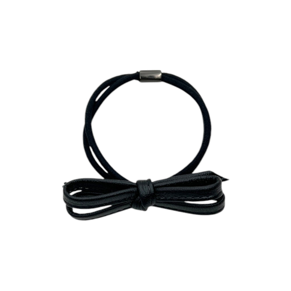 コレットマルーフ/colette malouf】ヴィーガン レザー ボウ ポニー S