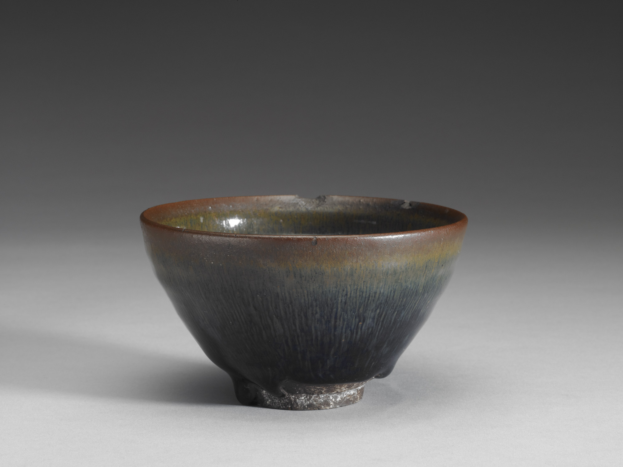 国立故宮博物院3D文物鑑賞-3D文物-宋建窯黒釉兔毫盞