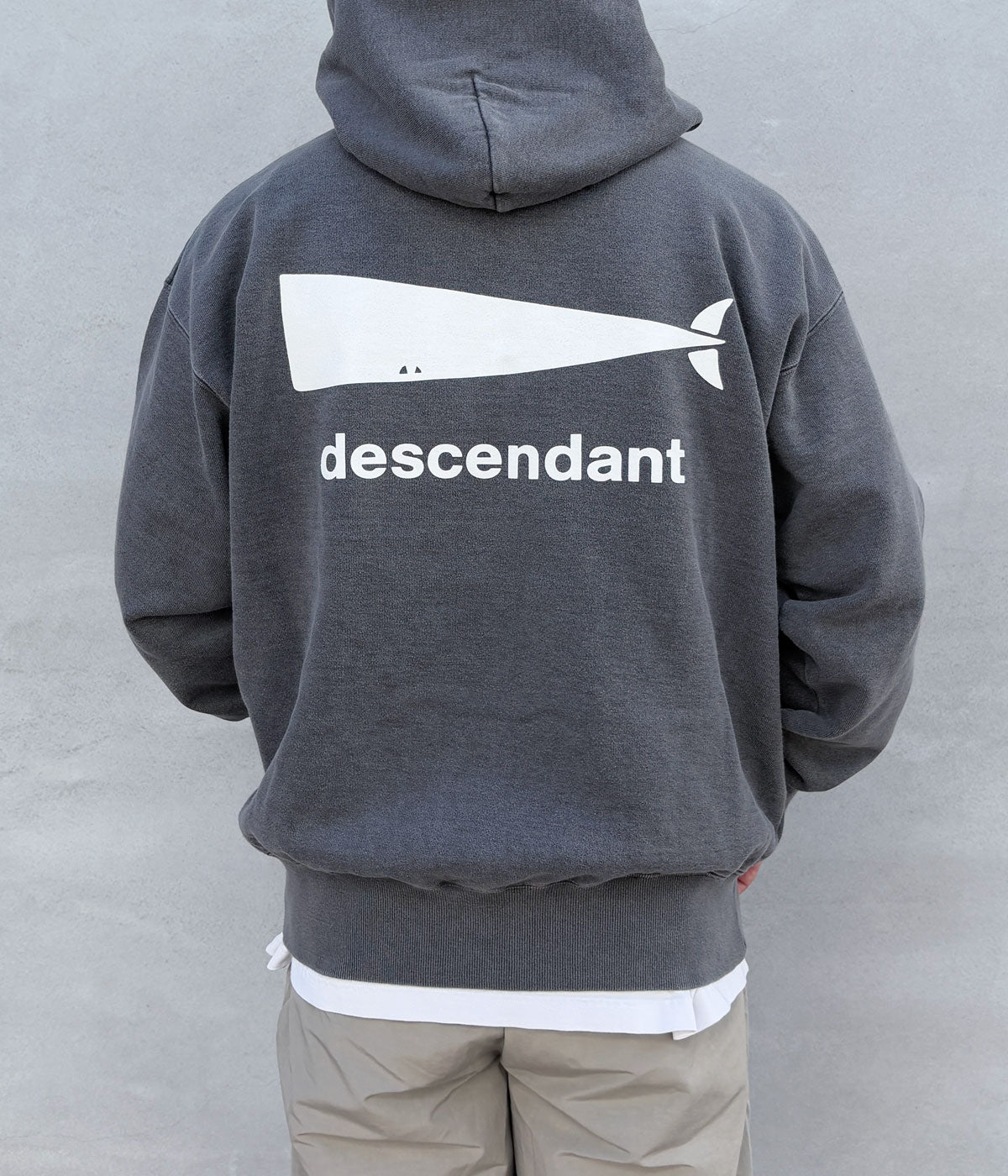 DESCENDANT/CACHALOT HOODY PIGMENT DYE (BLACK)
