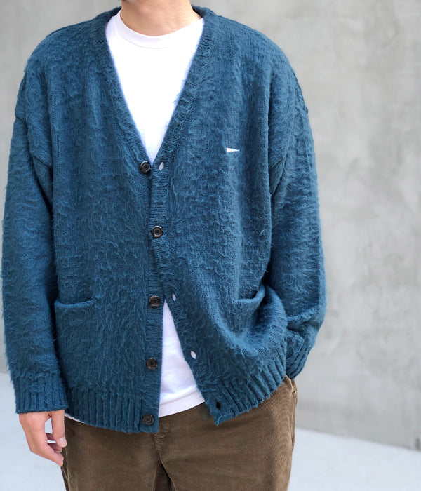 DESCENDANT/NURSE KNIT CARDIGAN (BLUE)