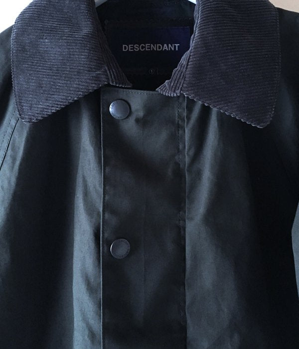 DESCENDANT/GAME SOUTIEN COLLAR COAT (GREEN)