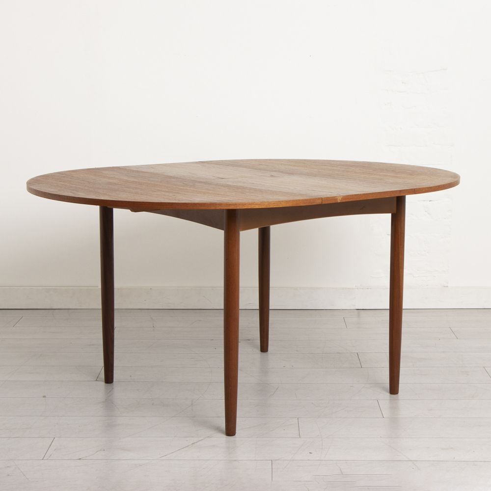 Midcentury G Plan Round Extending Teak Dining Table c.1960s