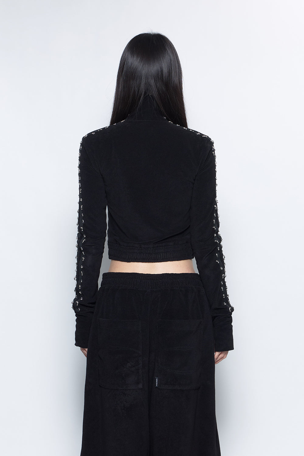THEREDTHREAD / ザレッドスレッド】S beaded track jersey jacket