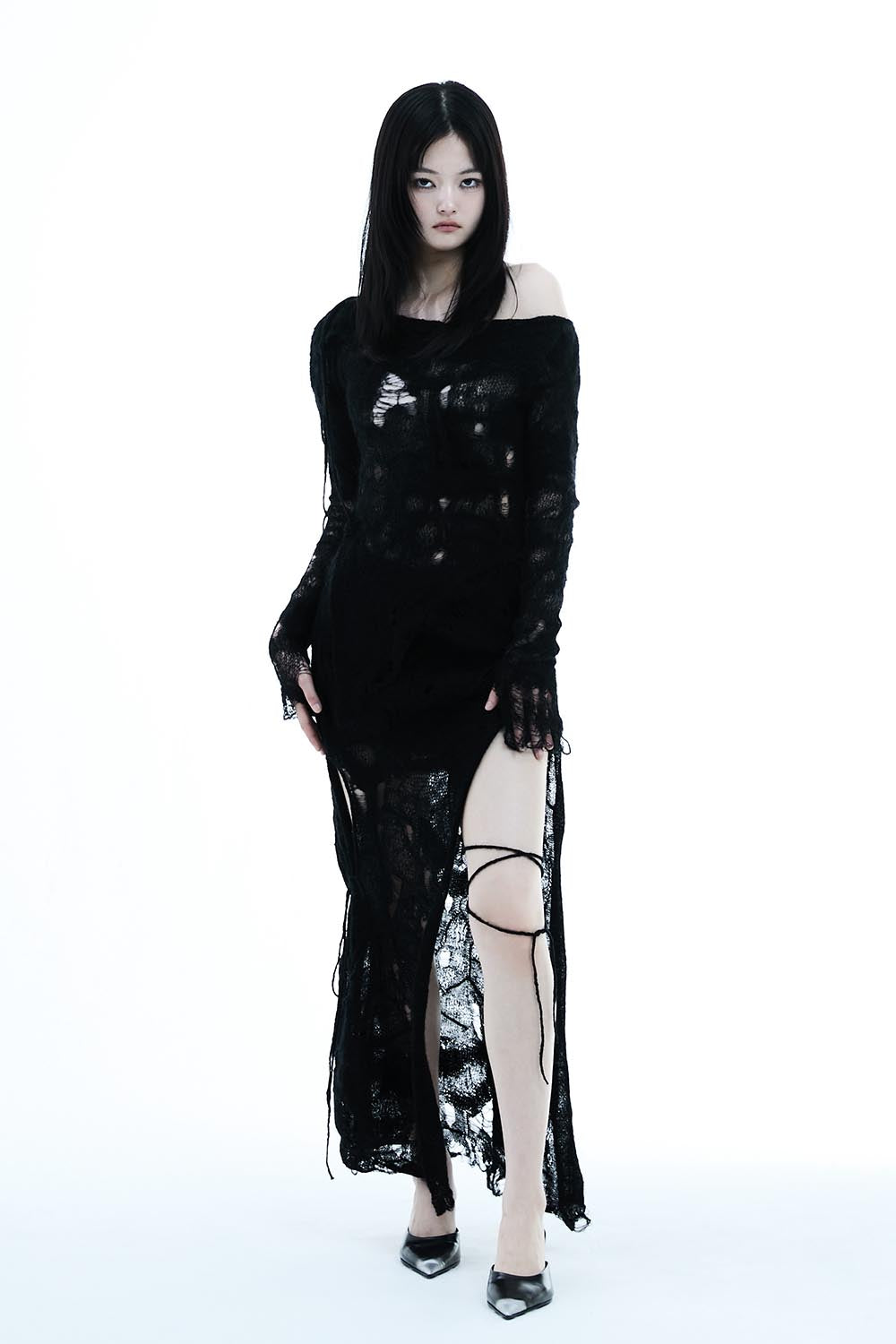 THEREDTHREAD / ザレッドスレッド】S knit fit skirt cocoon