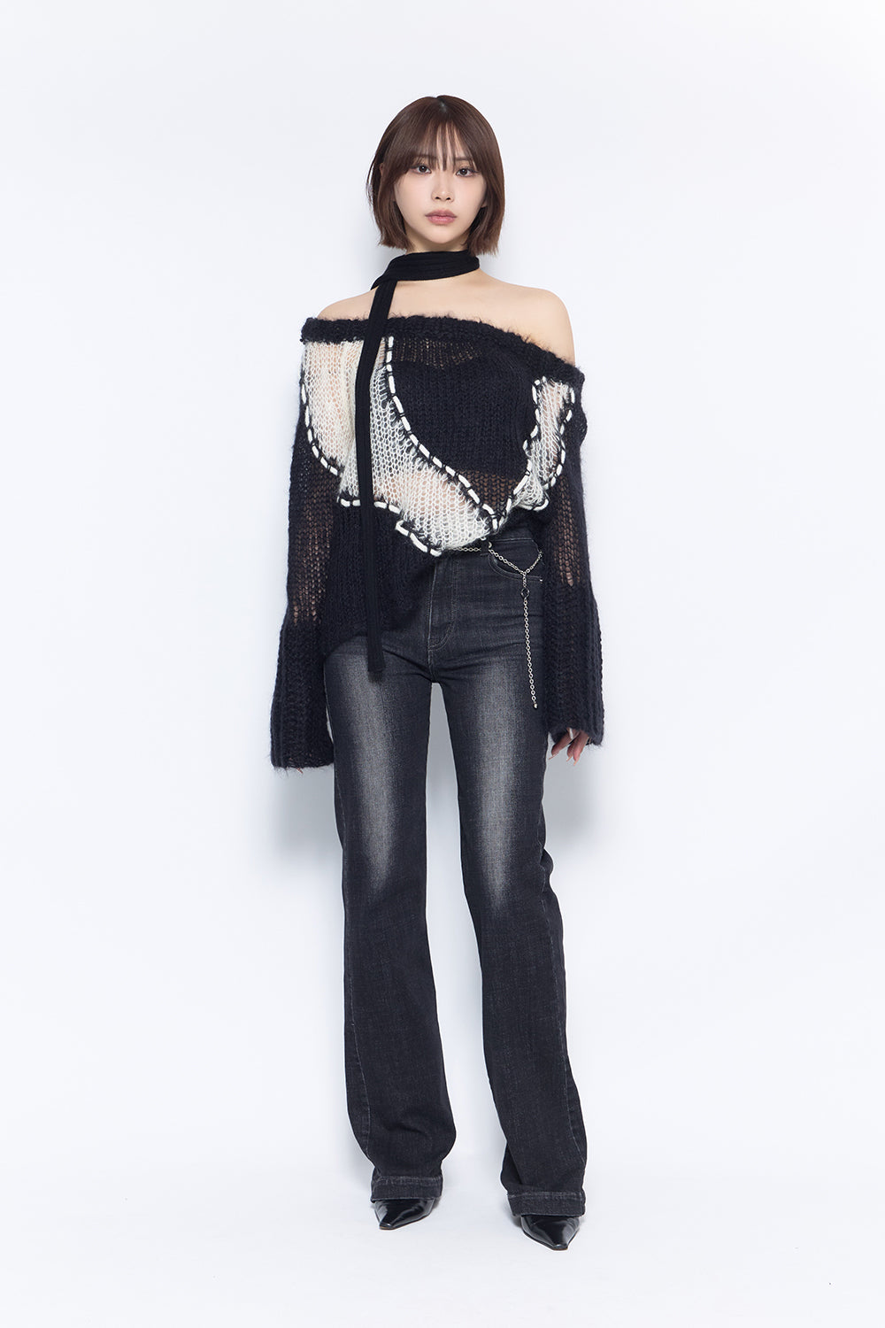 THEREDTHREAD / ザレッドスレッド】S big symbol knit