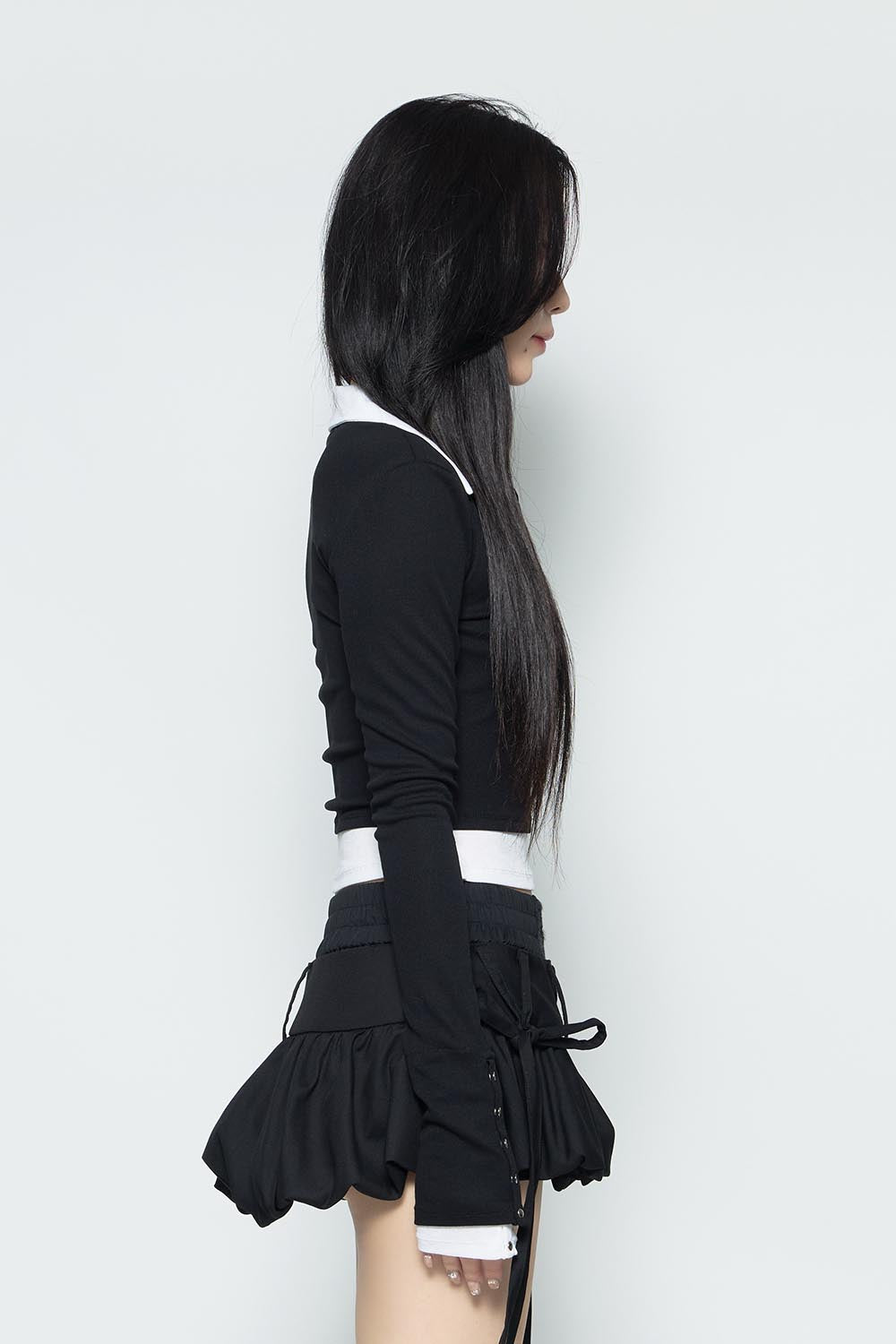 THEREDTHREAD / ザレッドスレッド】S bicolor layered tops