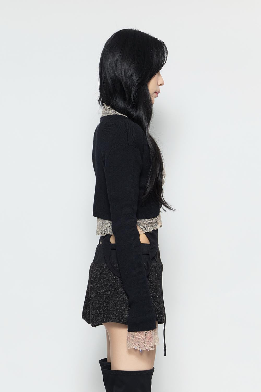 THEREDTHREAD / ザレッドスレッド】S framed lace tops