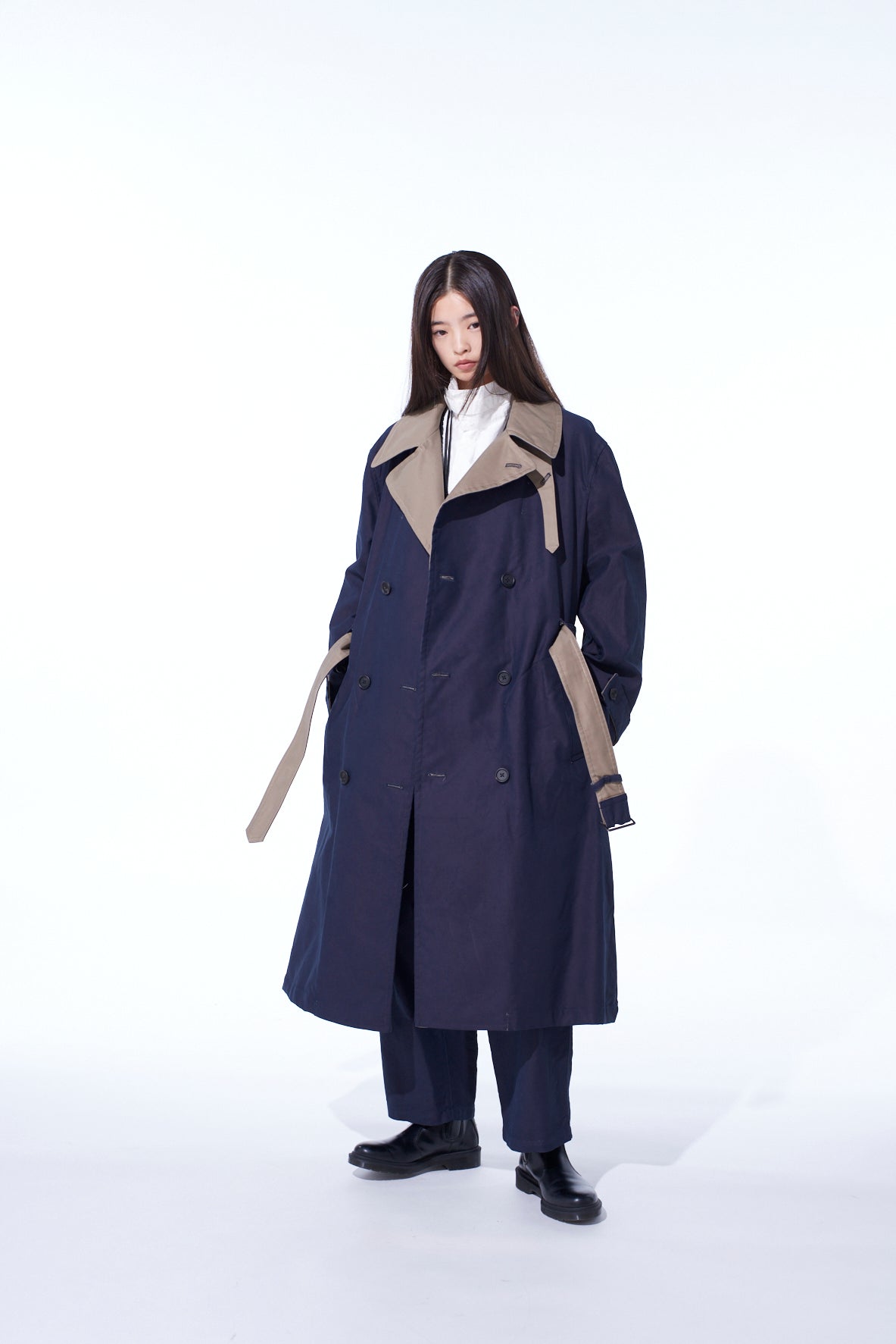 MOLESKIN REVERSIBLE TRENCH COAT – THE SHOP YOHJI YAMAMOTO