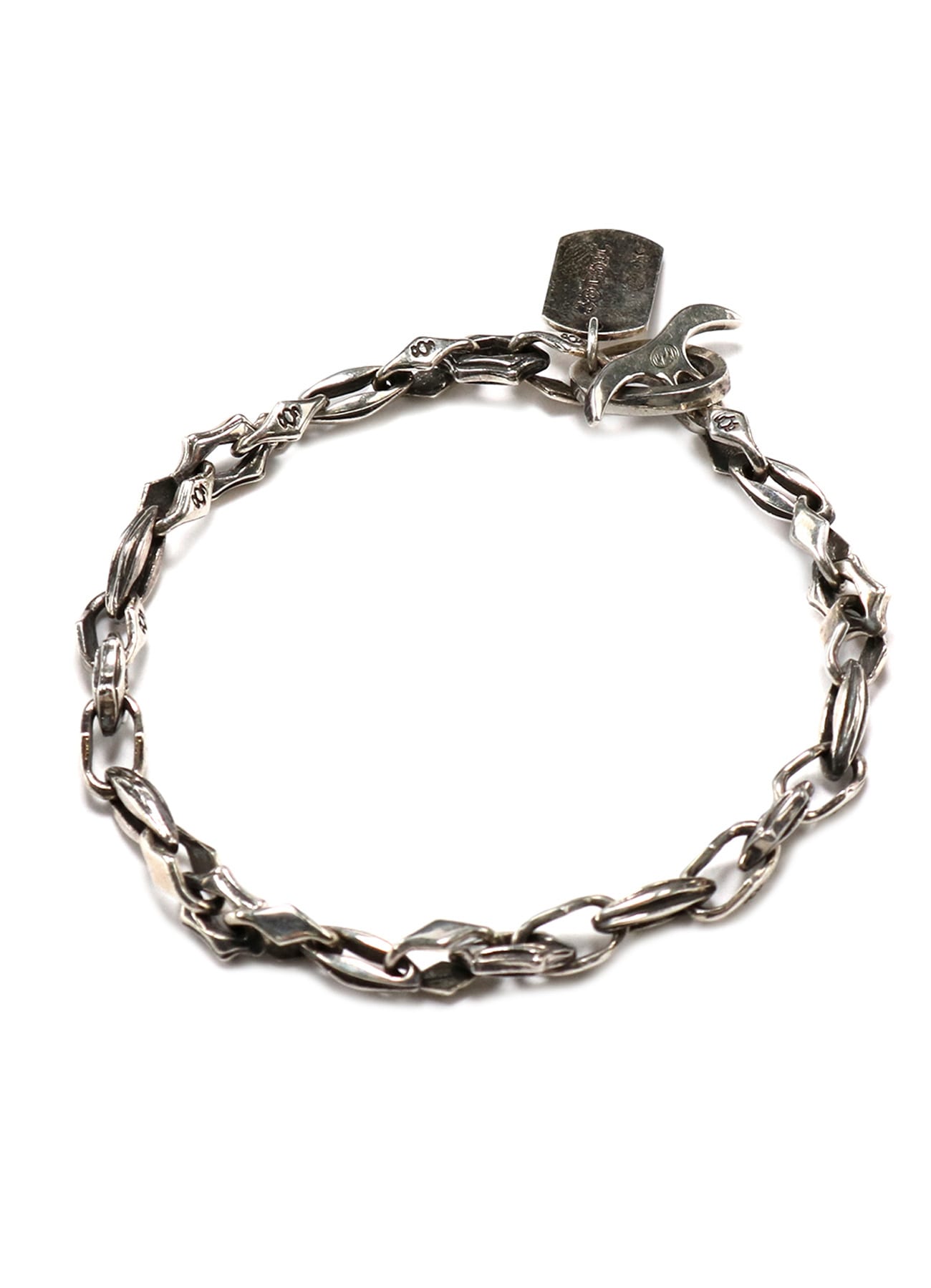 SILVER 950 GOTHIC CHAIN BRACELET(FREE SIZE Silver): GOTHIC YOHJI