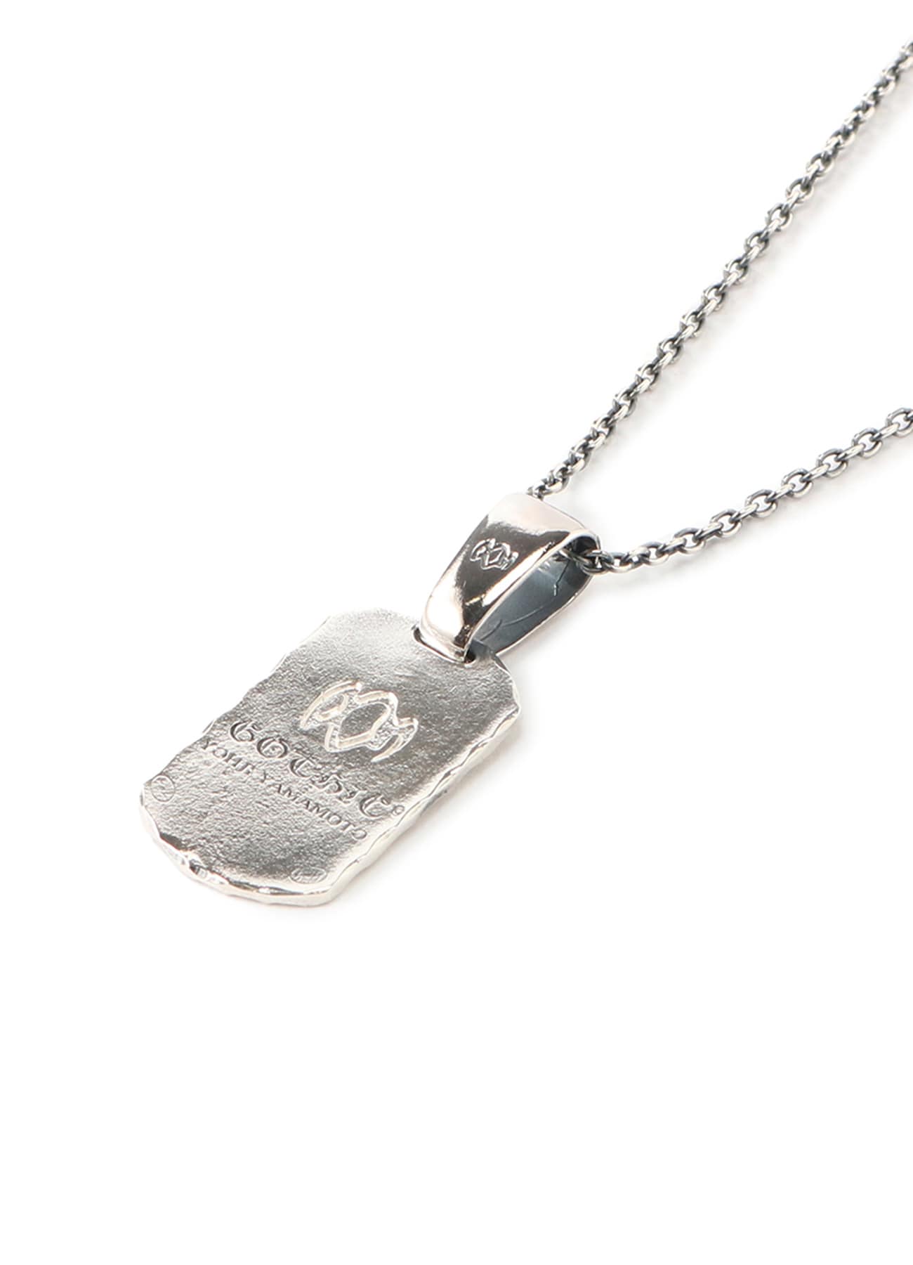 SILVER 950 DOG TAG PENDANT(FREE SIZE Silver): GOTHIC YOHJI