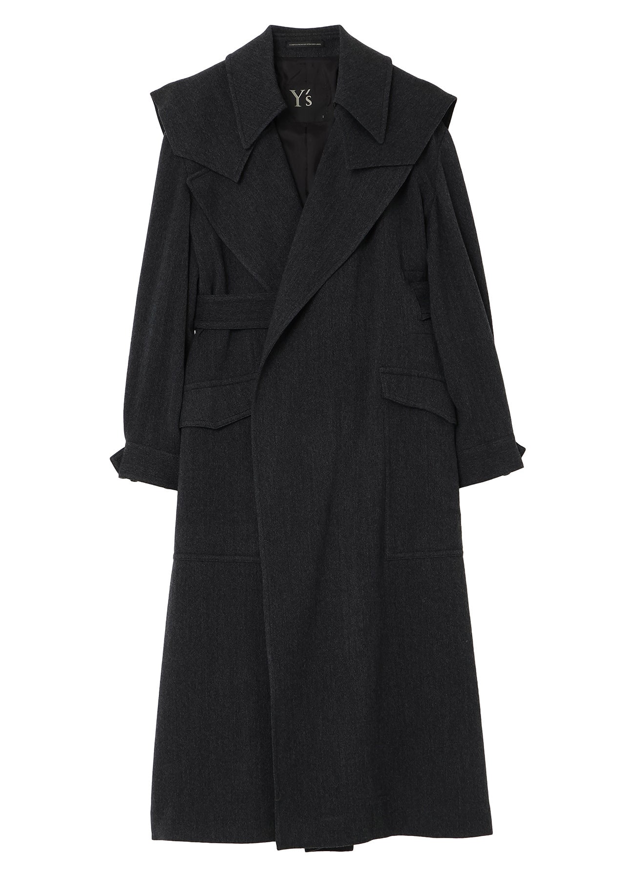 STRETCH FLANNEL TRENCH COAT(XS Grey): Vintage｜Special Price｜THE