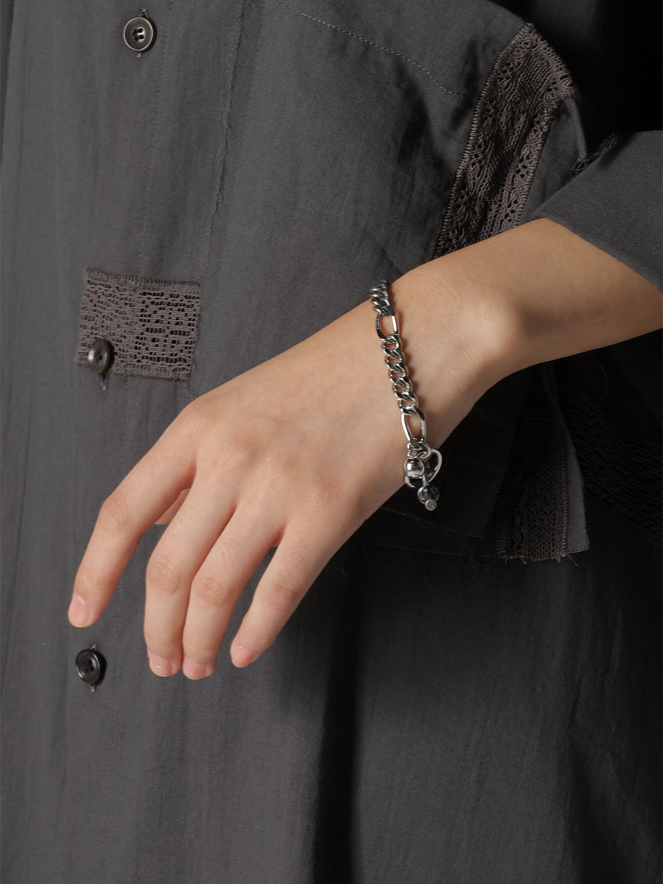 BRASS SILVER BRACELET(FREE SIZE Silver): Y's｜THE SHOP YOHJI YAMAMOTO
