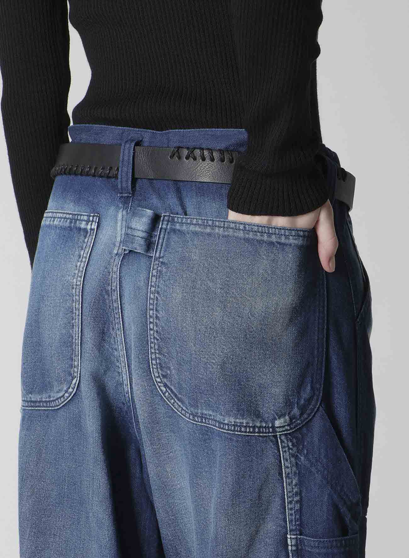 SPOTTED DENIM WORK PANTS(XS Indigo): Y's｜THE SHOP YOHJI YAMAMOTO